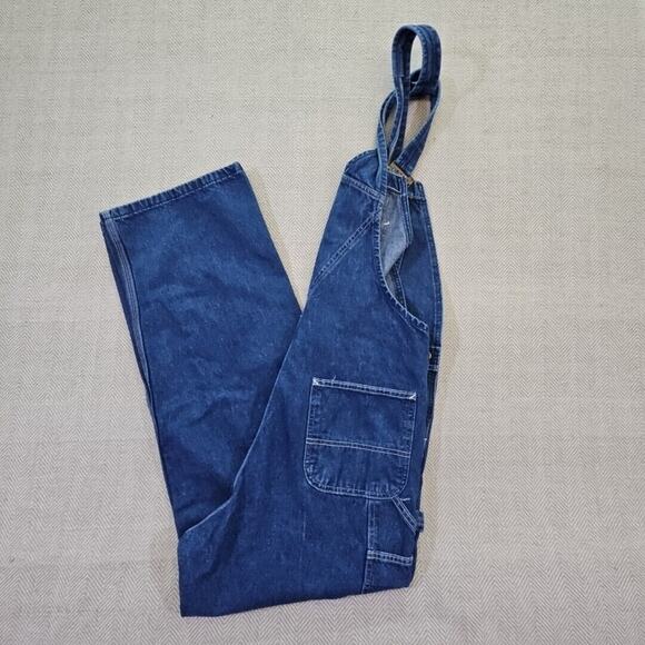 Carhartt Denim Dungarees Overalls Workwear Coveralls XL W 38 x L 32 Y2K Blue - Picture 3 of 14
